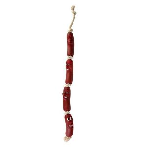 Trixie 4 Vinyl-Würstchen am Tau – ca. 75 cm