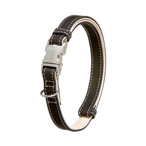 Karlie Buffalo Ultra Halsband - Schwarz/Hellbeige - 40 mm / 55-75 cm – Bild 5