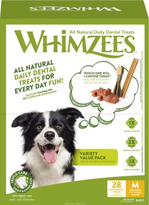 Whimzees Variety Value Box M 28St