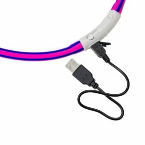 Karlie Visio Light LED-Leuchtschlauch mit USB - Gestreift - rot-weiß – Bild 3