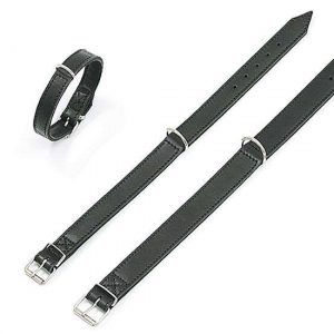 Karlie RONDO Halsband genäht – Schwarz – 22 mm, 32 cm