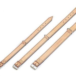 Karlie RONDO Halsband genäht – Natur/Schwarz – 32 mm, 57 cm