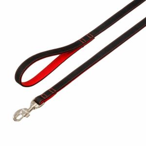 Karlie Buffalo Ultra Leine – Schwarz/Rot – 25 mm / 100 cm