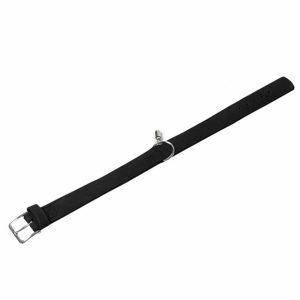 Karlie Halsband Buffalo aus Kalbsleder – Schwarz – 65 cm/40 mm