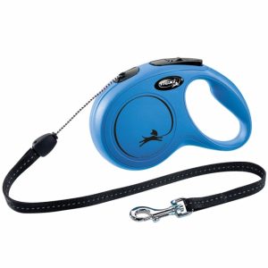 FLEXI Rollleine New CLASSIC Seil – 8m, bis 12kg – Blau