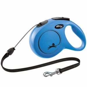 FLEXI Rollleine New CLASSIC Seil – 8m, bis 20kg – Blau