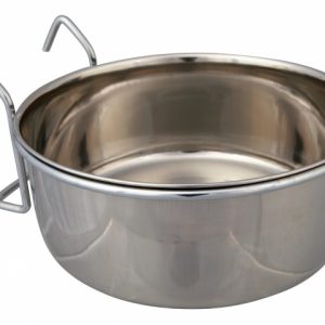 Trixie Edelstahlnapf mit Halter – 600 ml