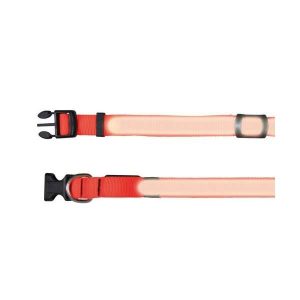 Trixie Flash Halsband – Signalorange – L-XL: 55-70 cm
