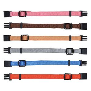 Trixie Welpenhalsbänder – 6er-Set 2 – M-L = 22-35 cm