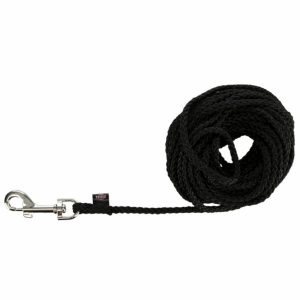 Trixie Schleppleine aus Nylon – schwarz, 15 m
