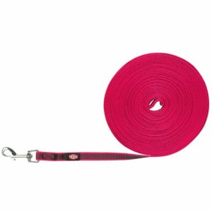 Trixie Schleppleine, gummiert – fuchsia – 15 m/15 mm