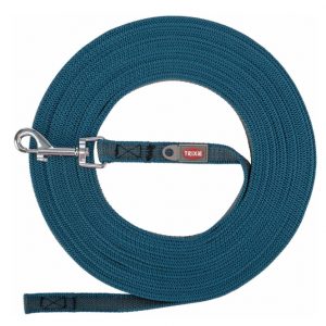 Trixie Schleppleine, gummiert – petrol – 10 m/15 mm