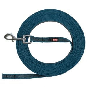 Trixie Schleppleine, gummiert – petrol – 15 m/17 mm