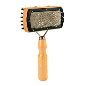 Trixie Holzbürste – doppelseitig, 18 x 10 cm