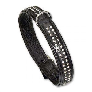 Karlie VINTAGE TIFFANY Halsband – Schwarz – 17 mm, 35 cm