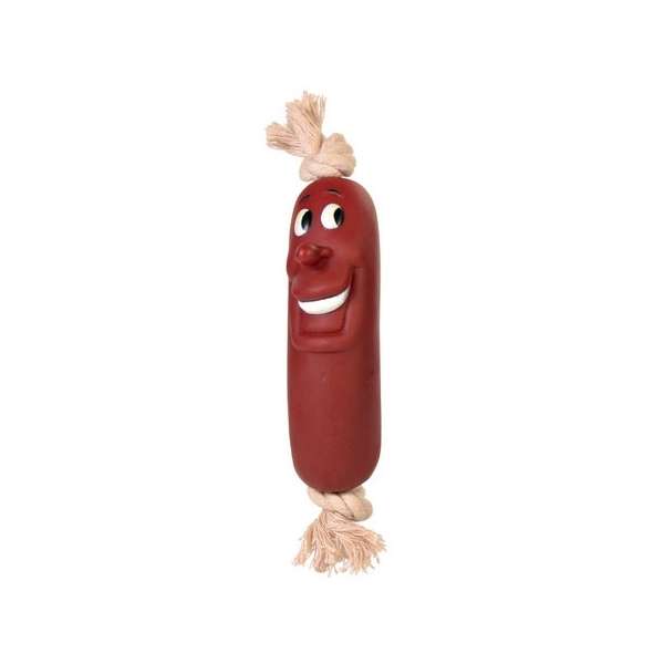 3242-trxi.jpg Trixie Vinyl-Würstchen am Tau - 12 cm