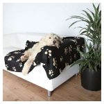 Homepage Trixie Fleecedecke Barney - 150 x 100cm, schwarz-beige