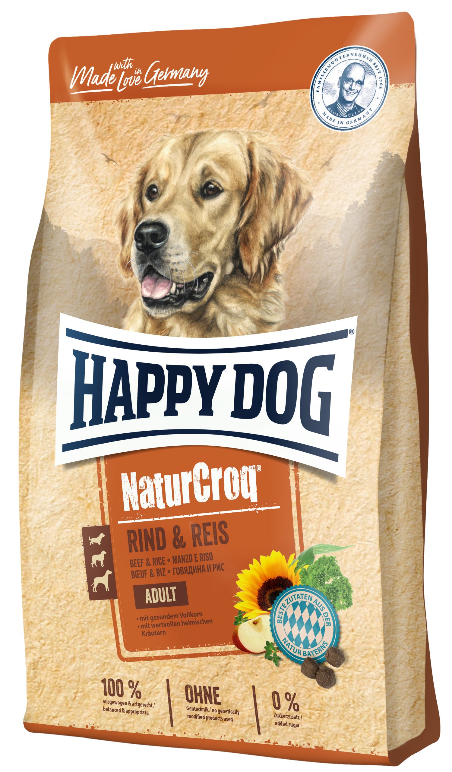 HappyDog NaturCroq Rind Reis 4kg 4001967116861 naturcroq rindreis revo.jpg