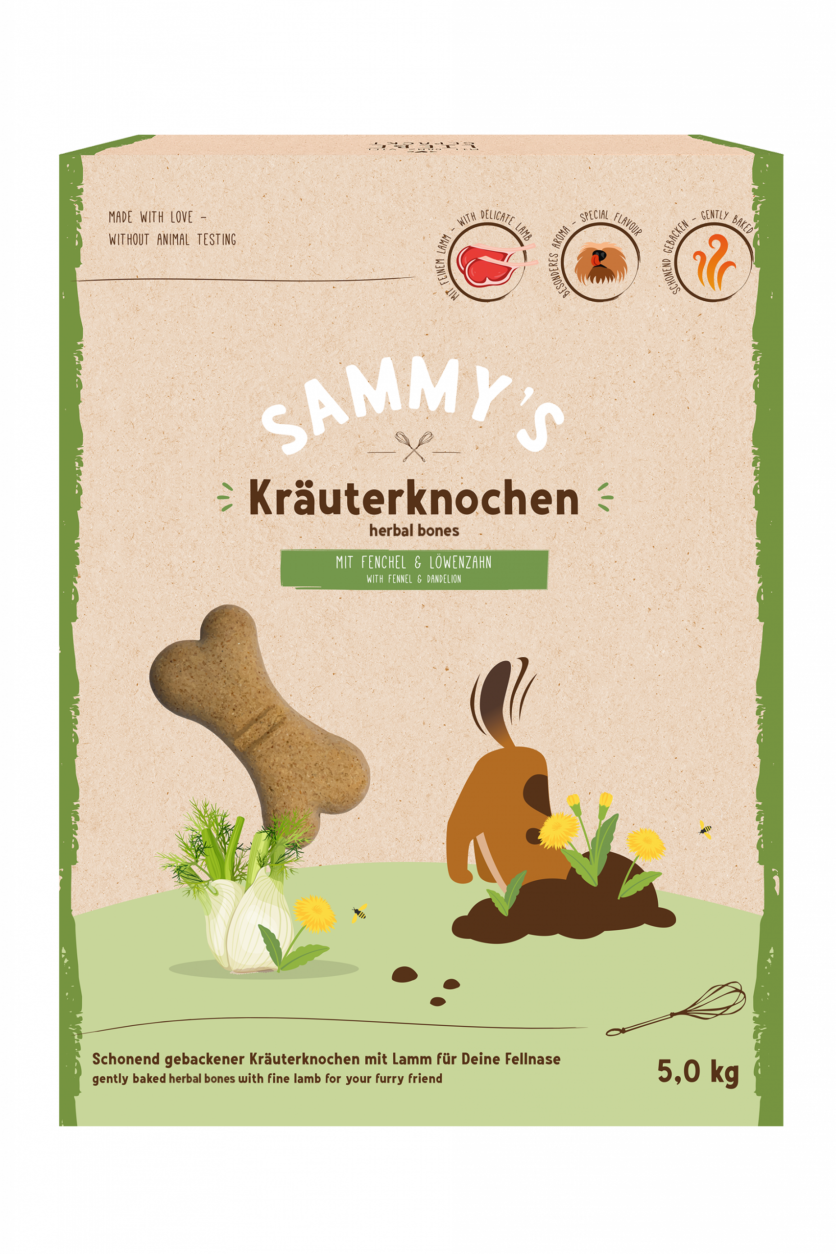 4015598021555 sammys kraeuterknochen front 5kg 16x24cm 300dpi rgb 03 21.png