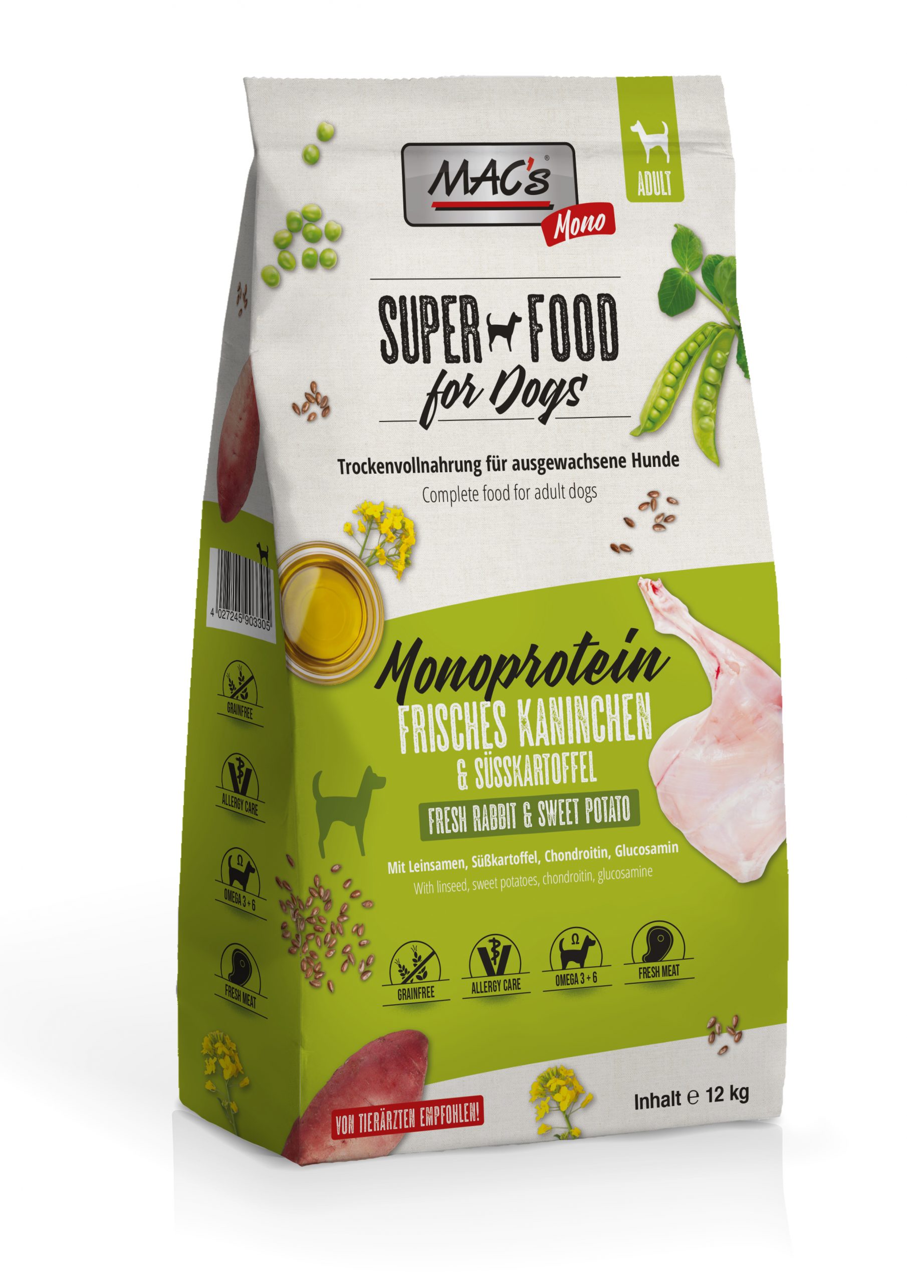 MAC's DOG Mono frisches Kaninchen 12kg 4027245903305 Hund MonoKaninchen 12000g Scaled