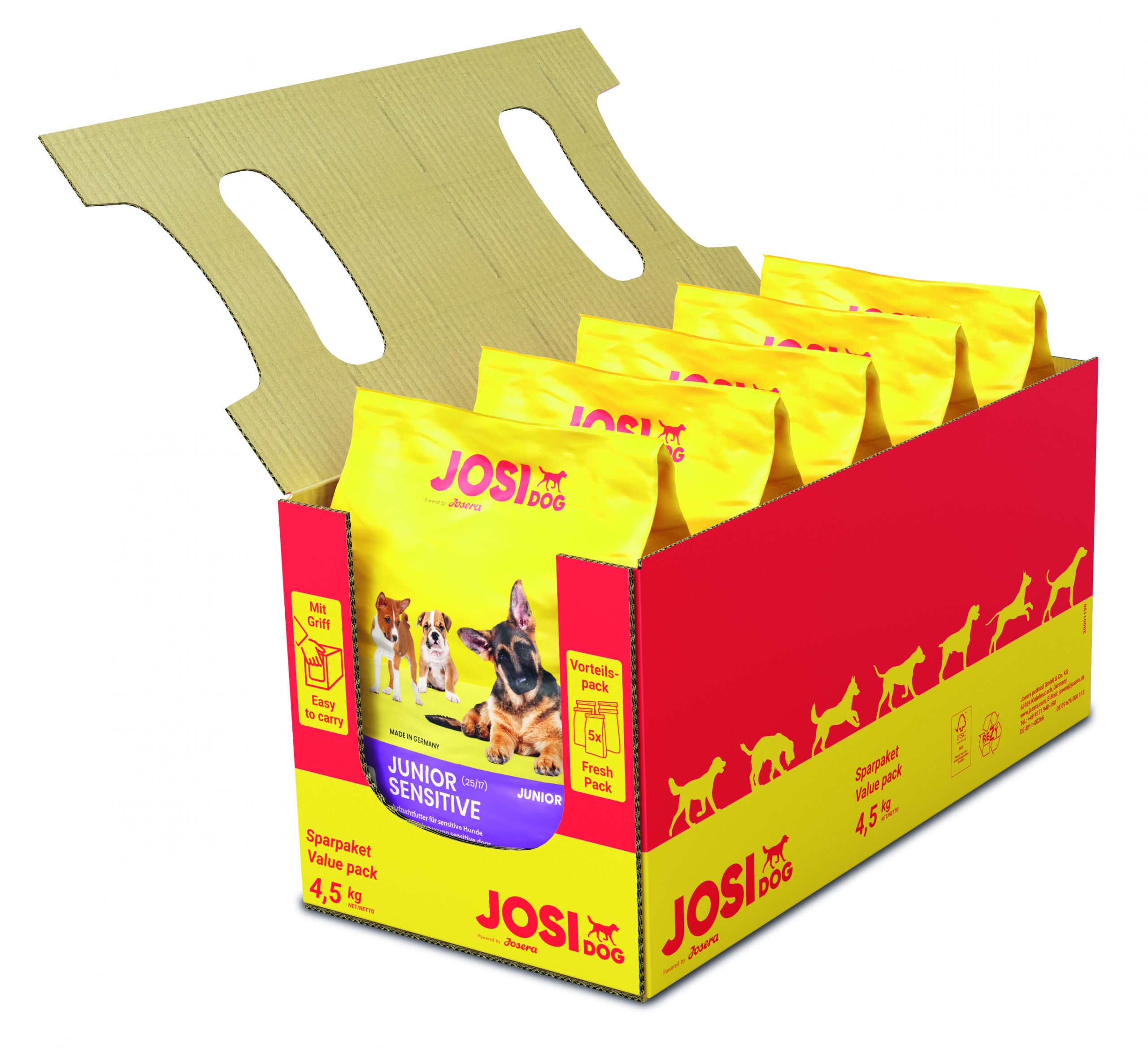 Josera JosiDog Ju.Sensi.5x900g 4032254746140 hund josidog junior sensitive 5x900g umkarton.jpg