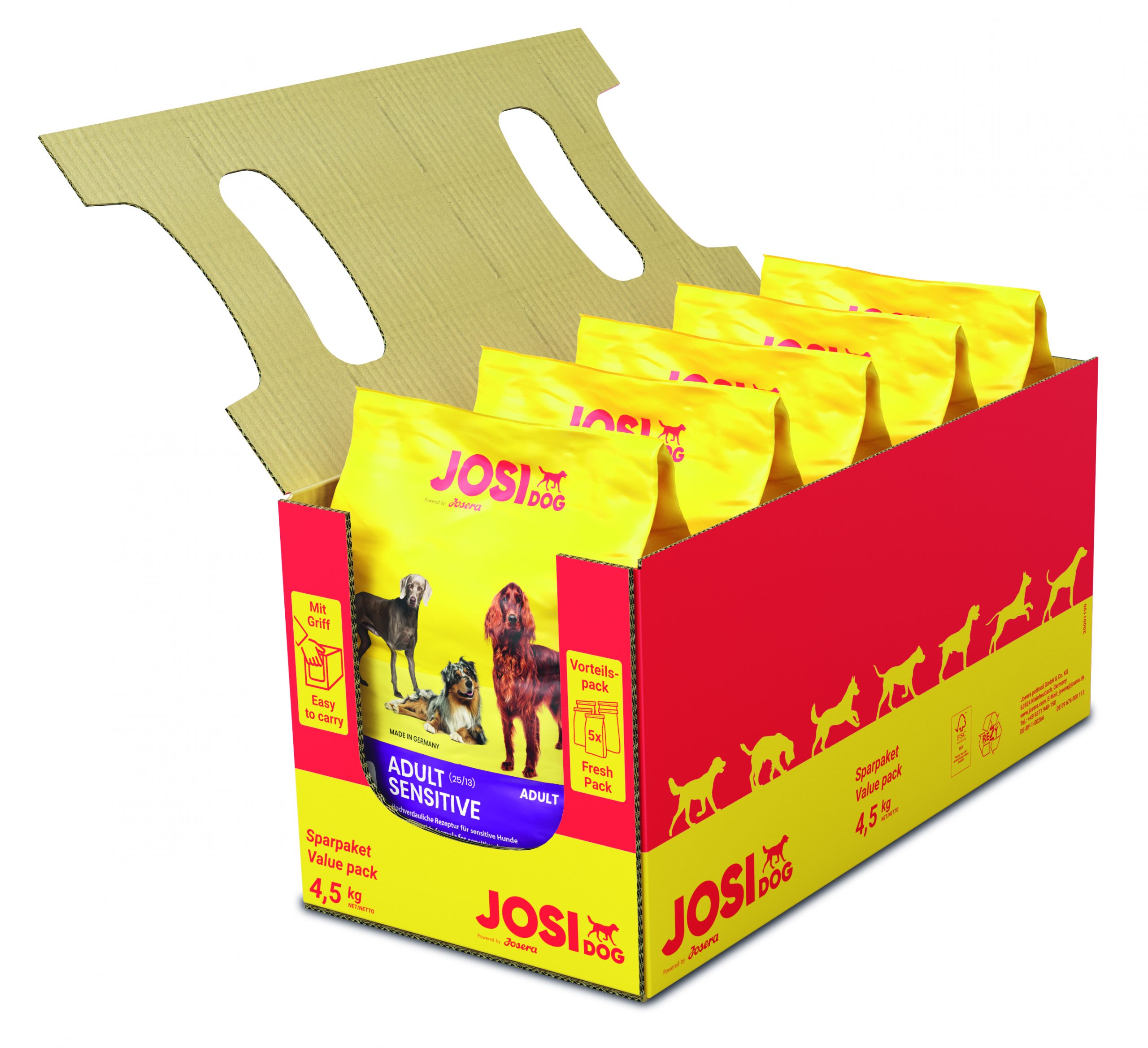 Josera JosiDog Ad.Sensi.5x900g 4032254746164 hund josidog adult sensitive 5x900g umkarton.jpg