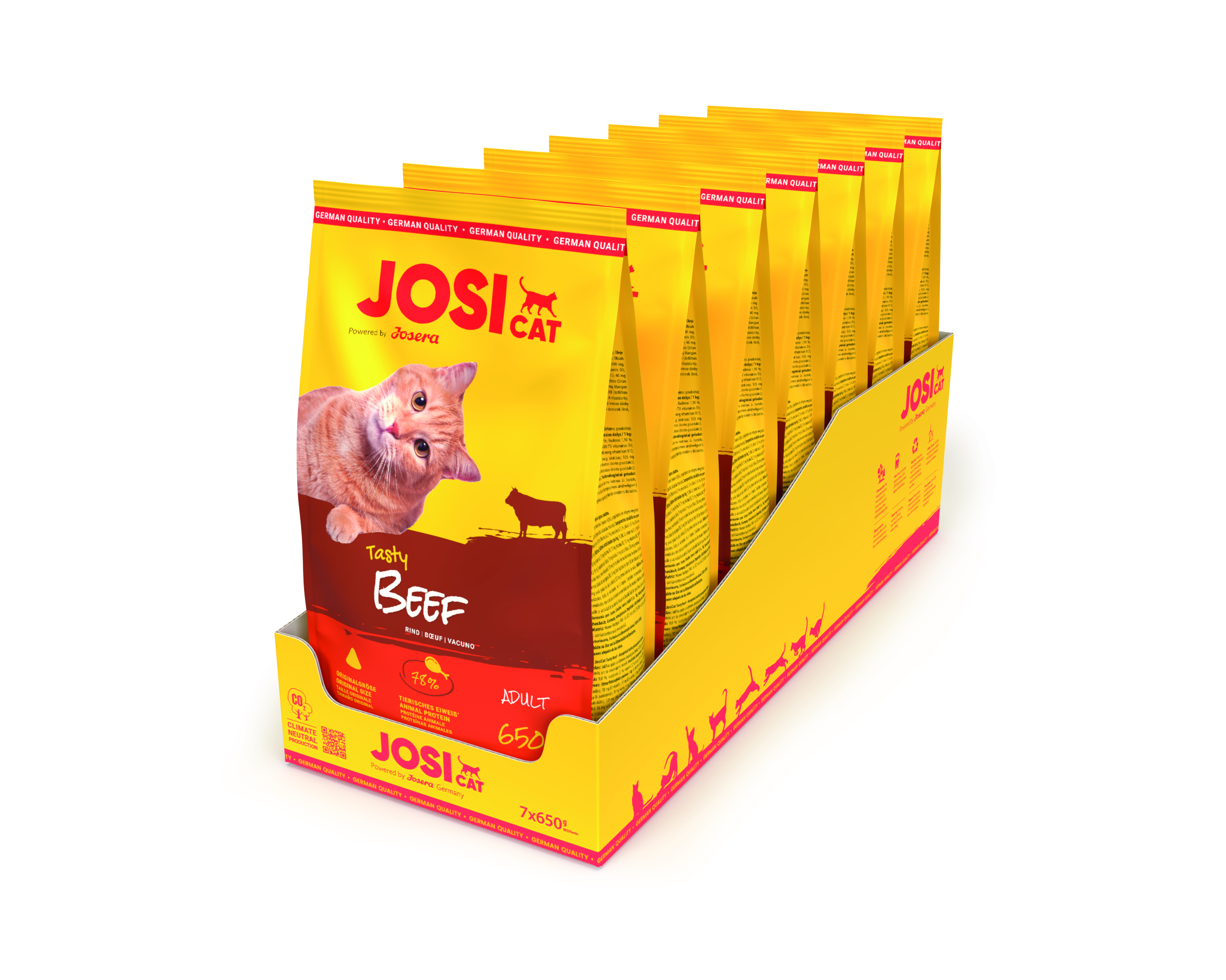 Josera JosiCat Ta Beef 7x650g 4032254753445 katze josicat tasty beef 7x650g seitlich.jpg