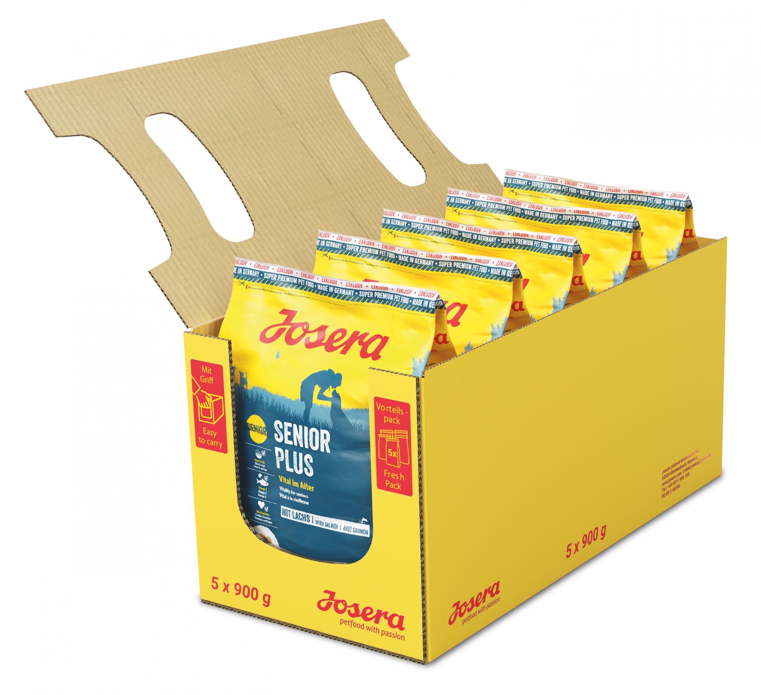 Josera SeniorPlus 5x900g 4032254760160 hund josera special seniorplus 5x900g exklusiv umkarton.jpg