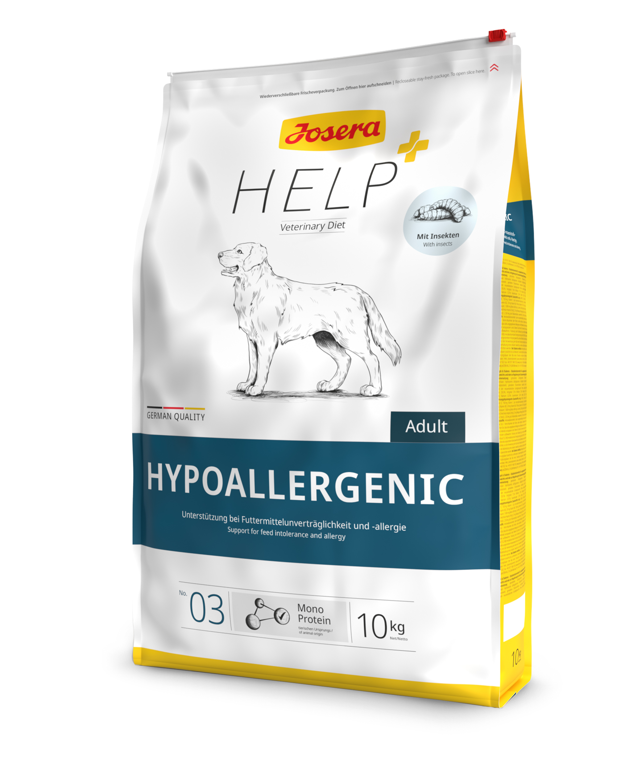 4032254768173 hund josera help hypoallergenic 10kg seitlich 4032254768173 hund josera help hypoallergenic 10kg seitlich