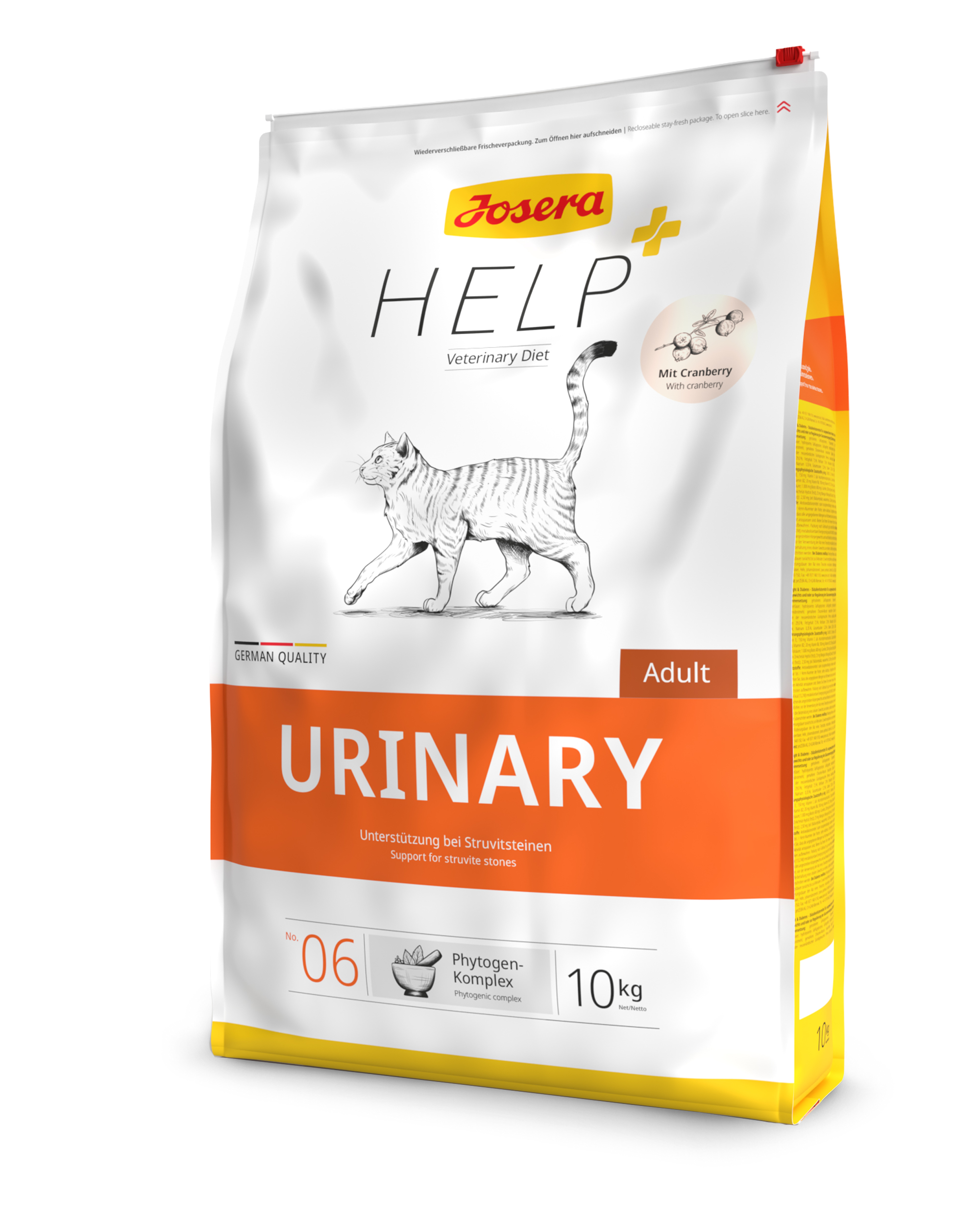 JoseraCat Vet Urinary 10kg 4032254768494 katze josera help urinary 10kg seitlich