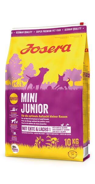 Josera Hund MiniJunior 10kg 4032254775539 hund josera mini minijunior 10kg sideview right.jpg