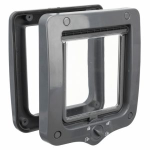 Trixie 4-Wege Freilauftür – grau