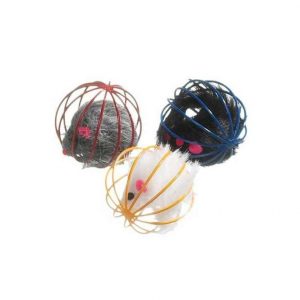 Karlie Plüschmaus im Gitterball – ca. 5 cm