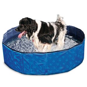 Karlie Flamingo DOGGY POOL Swimmingpool für Hunde – Blau gemustert – 120 cm