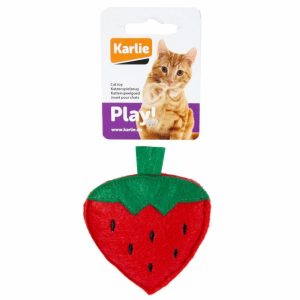 Karlie Flamingo Katzenspielzeug Food Textil – Erdbeere