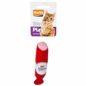 Karlie Flamingo Katzenspielzeug Food Textil – Salami