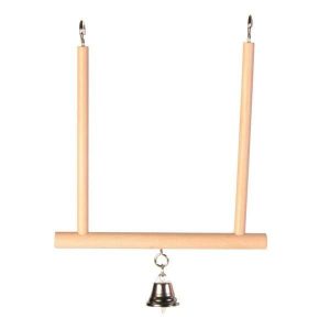 Trixie Trapezschaukel mit Holzkugel – 12 x 13 cm