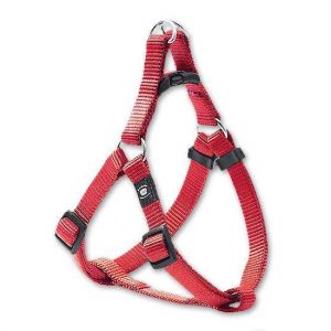 Karlie ASP Step&Go Geschirr – Rot – 10 mm, 36-52 cm