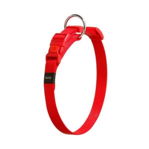 Karlie Art Sportiv Silverplus Halsband – Rot – 15 mm / 30-45 cm