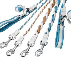 Karlie COTTAGE LINE Führleine – Blau-Weiß – 10 mm, 110 cm