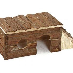 Karlie Naturholzhaus mit Leiter – Groß