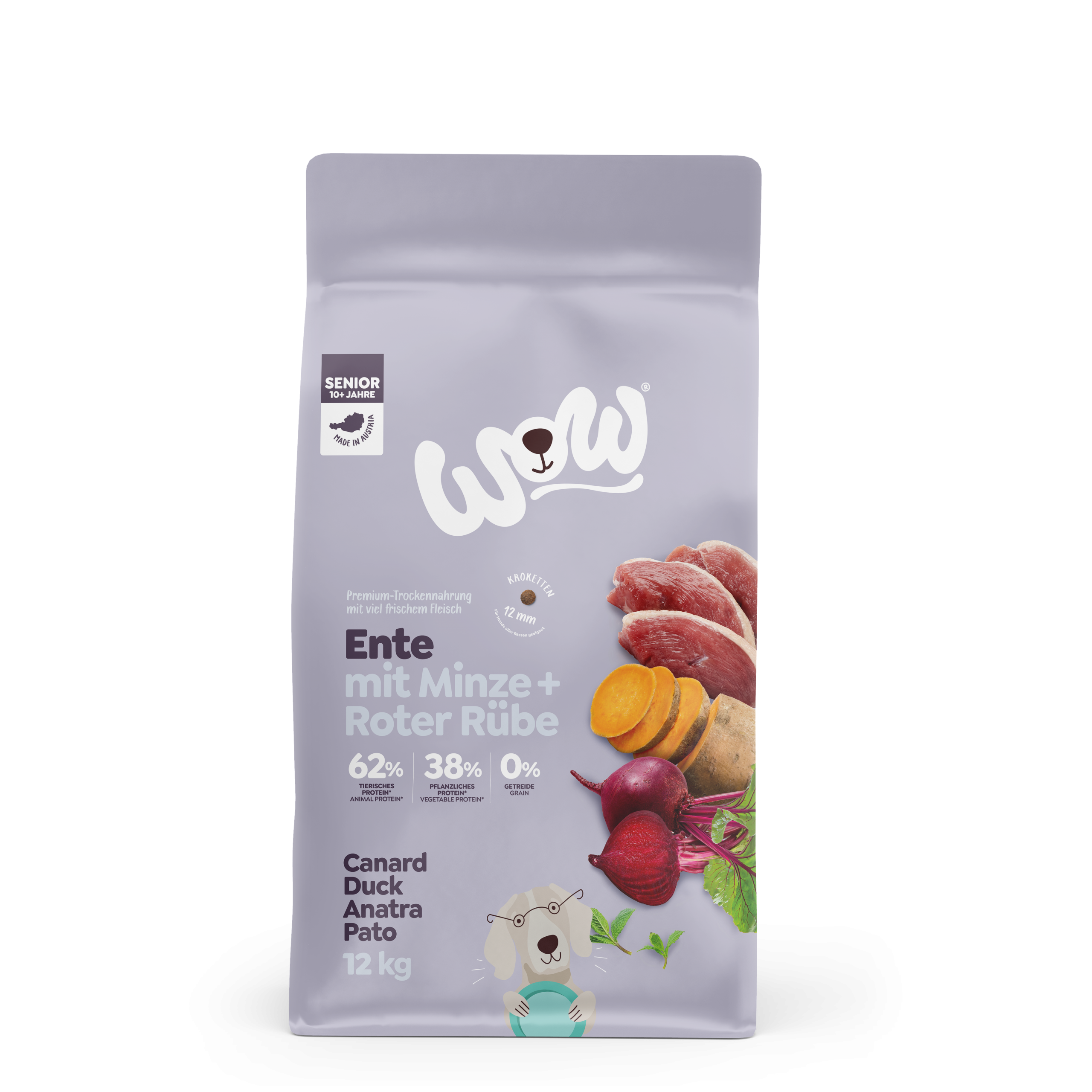 WOW Senior Ente 12kg wow trockenfutter ente 12kg 9120063684564.png