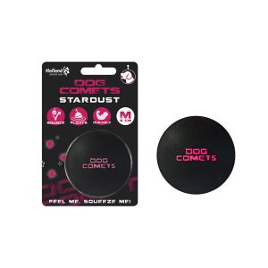 Dog Comets Ball Stardust – Schwarz/Rosa