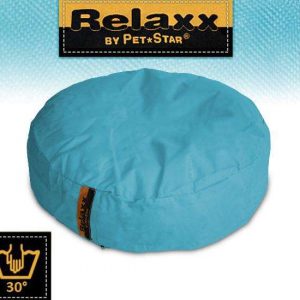 Pet-Star RELAXX Kissen – Rund, 70 cm – Hellblau