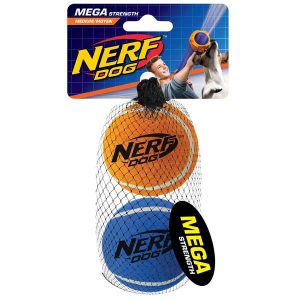 NERF DOG Tennis Balls megastark – 6,4 cm / 2 Stück