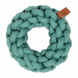 D&D Baumwollring Ben – blau – 13 x 13 x 4,5cm