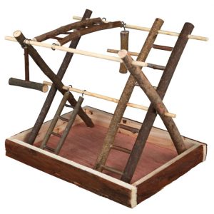 Trixie Vogelspielplatz aus Naturholz – 35 x 27 x 30 cm