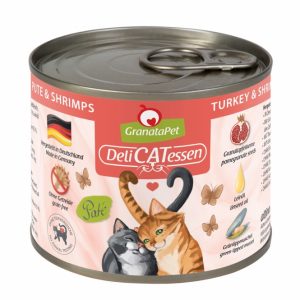 GranataPet Delicatessen Dose Pute & Shrimps – 200 g