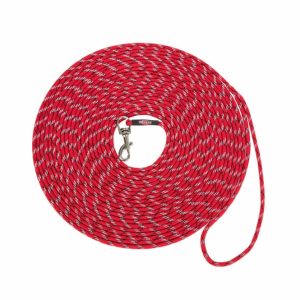 Trixie Junior Welpen-Schleppleine, rund – Rot / 8m, ø 4mm
