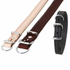 Karlie RONDO Halsband mit Zugentlastung – Natur, 70 cm